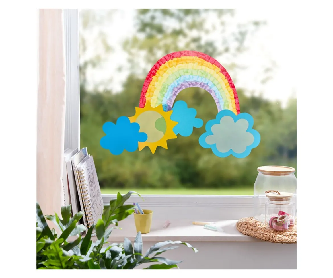 Set Creativo Aprender a Pegar Imagen para Ventanas Arco Iris