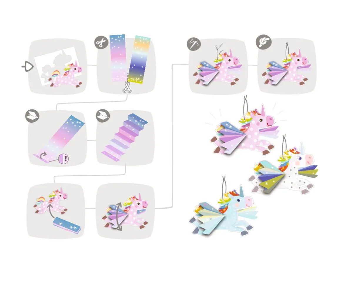 Set Creativo Aprender a Plegar Unicornios Voladores