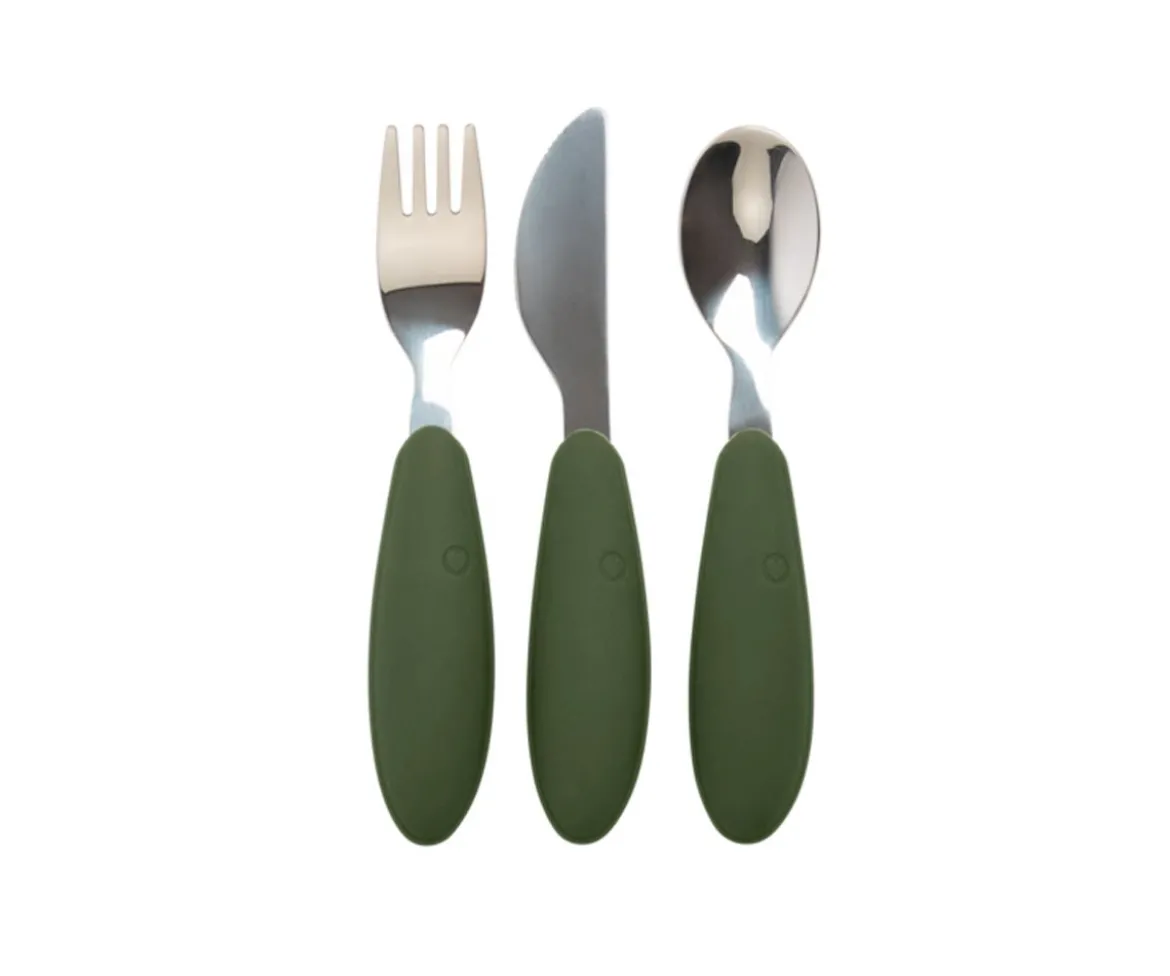 Set 3 Cubiertos BIBS Hunter Green