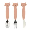 Set 3 Cubiertos Silicona Mr. Cat