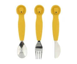 Set 3 Cubiertos Silicona Mr. Lion