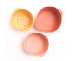 Set Cuencos Encajables Sensoriales Coral