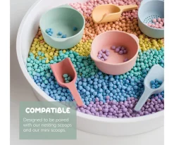 Set Cuencos Encajables Sensoriales Coral