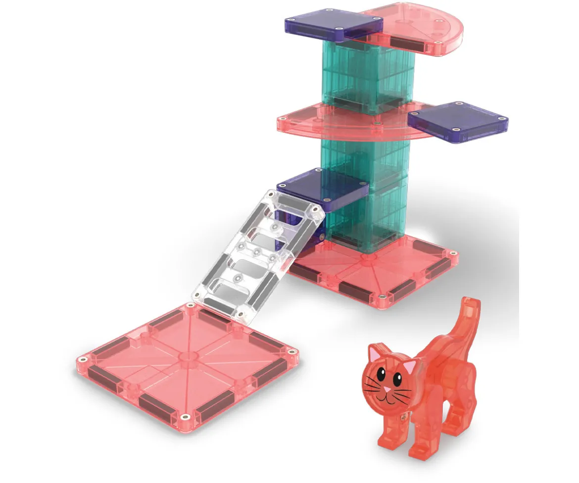 Set de Construcción Magna-Tiles Cat Tree 13 piezas