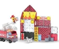 Set de Construcción Magna-Tiles Fire Station 50 piezas