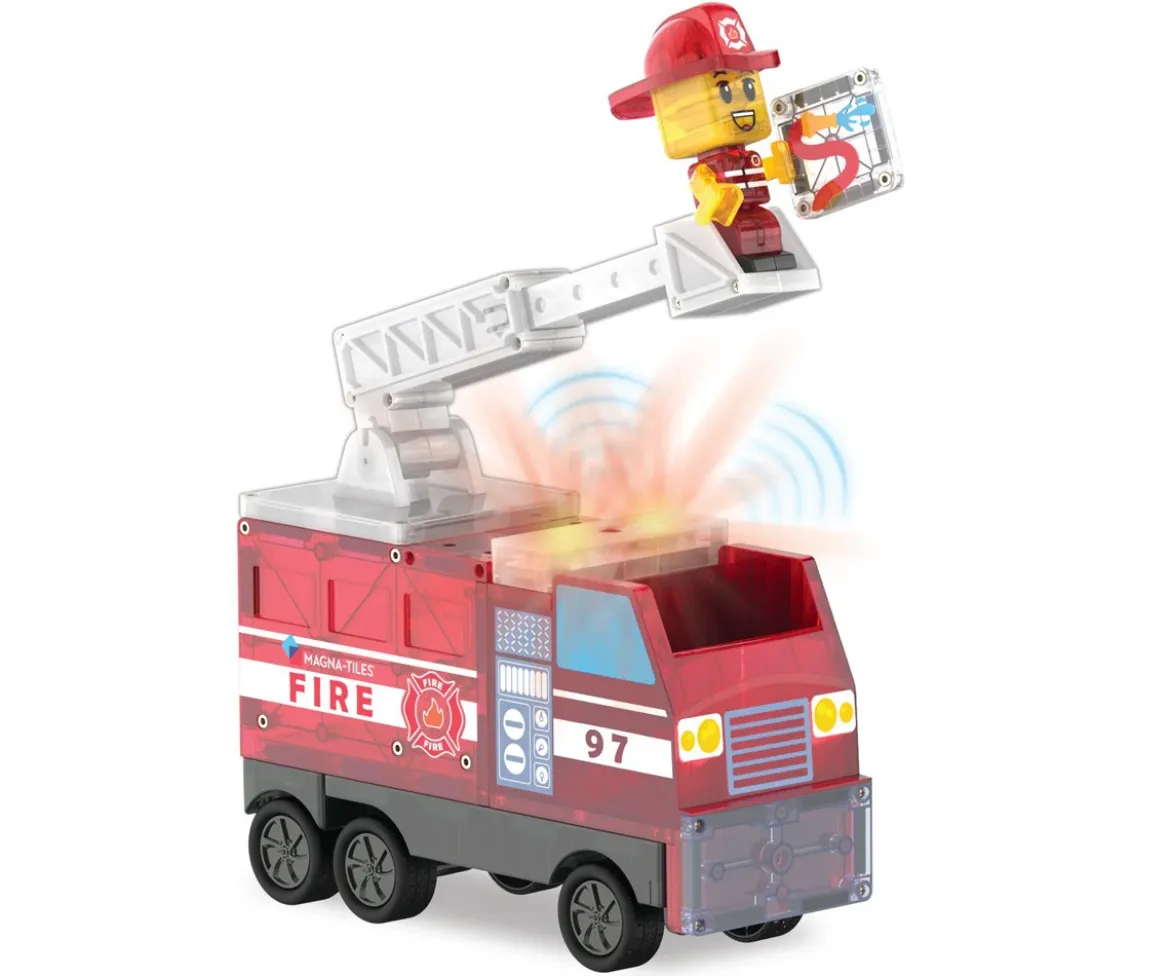 Set de Construcción Magna-Tiles Fire Station 50 piezas