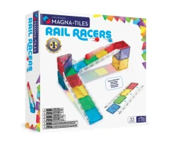 Set de Construcción Magna-Tiles Rail Racers 33 piezas