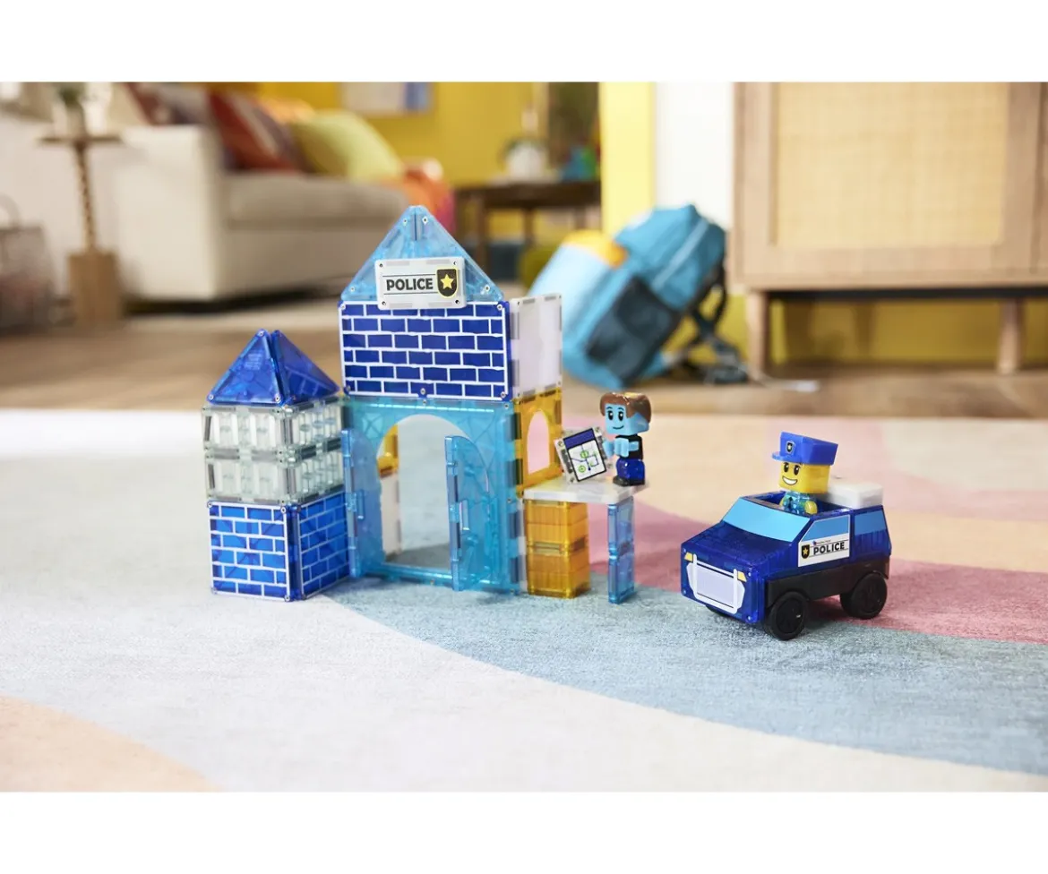 Set de Constucción Magna-Tiles Police Station 35 piezas