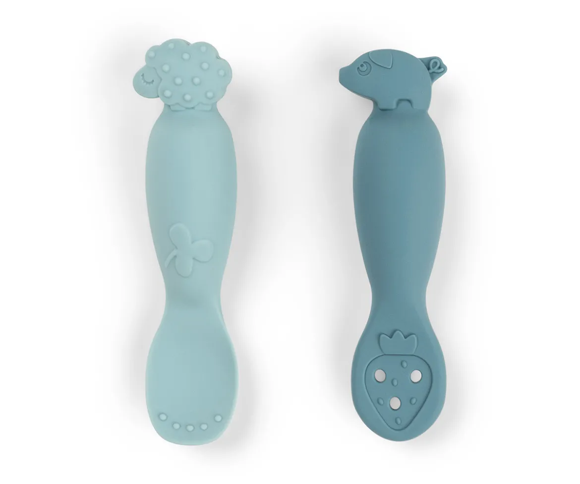 Set de Cucharas de Aprendizaje Tiny Farm Blue