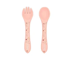 Set de Cuchara y Tenedor de Silicona Pulpo