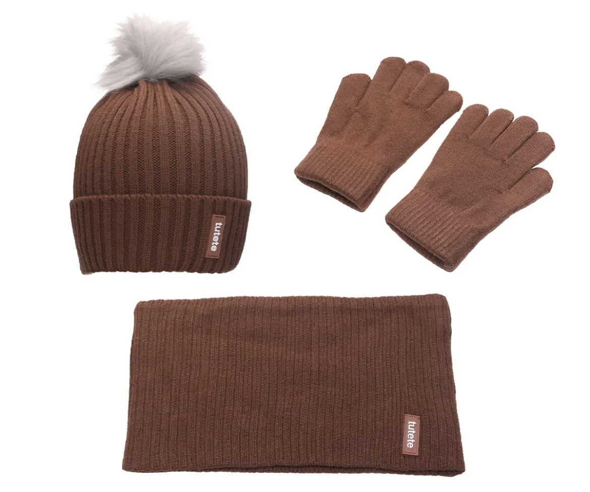 Set de Invierno Gorro, Guantes y Buff Funny Letters