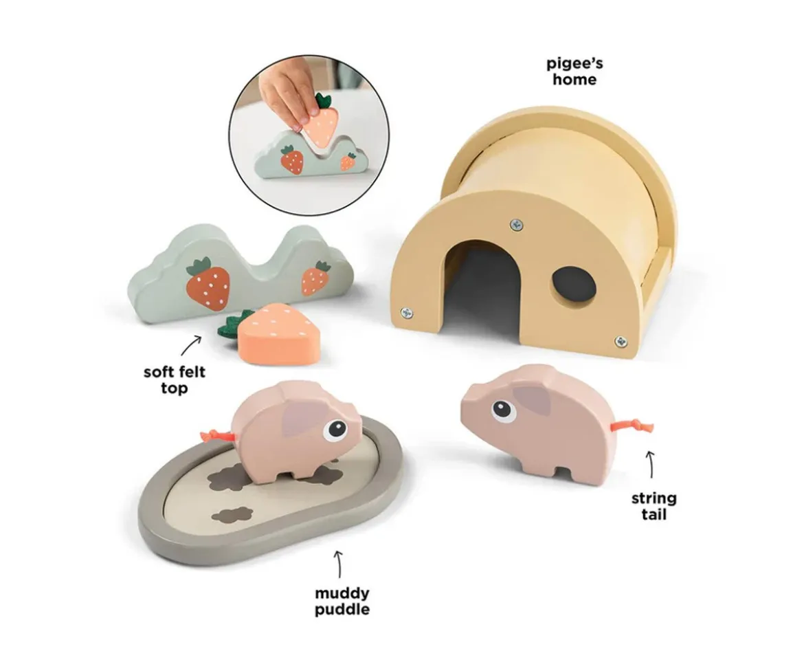 Set de Madera Tiny Farm Pigee
