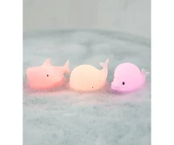 Set de 3 Mini Lámparas Océano Delfín, Ballena y Tiburón