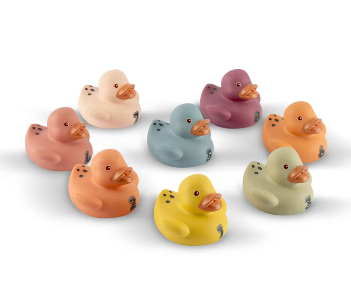 Set de Ocho Patitos para el Baño