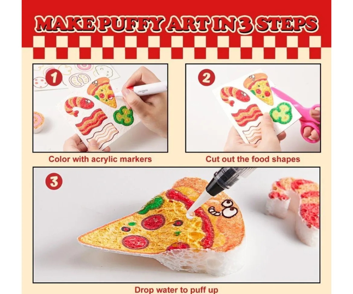 Set de Pintura de Espuma 3D Pizza