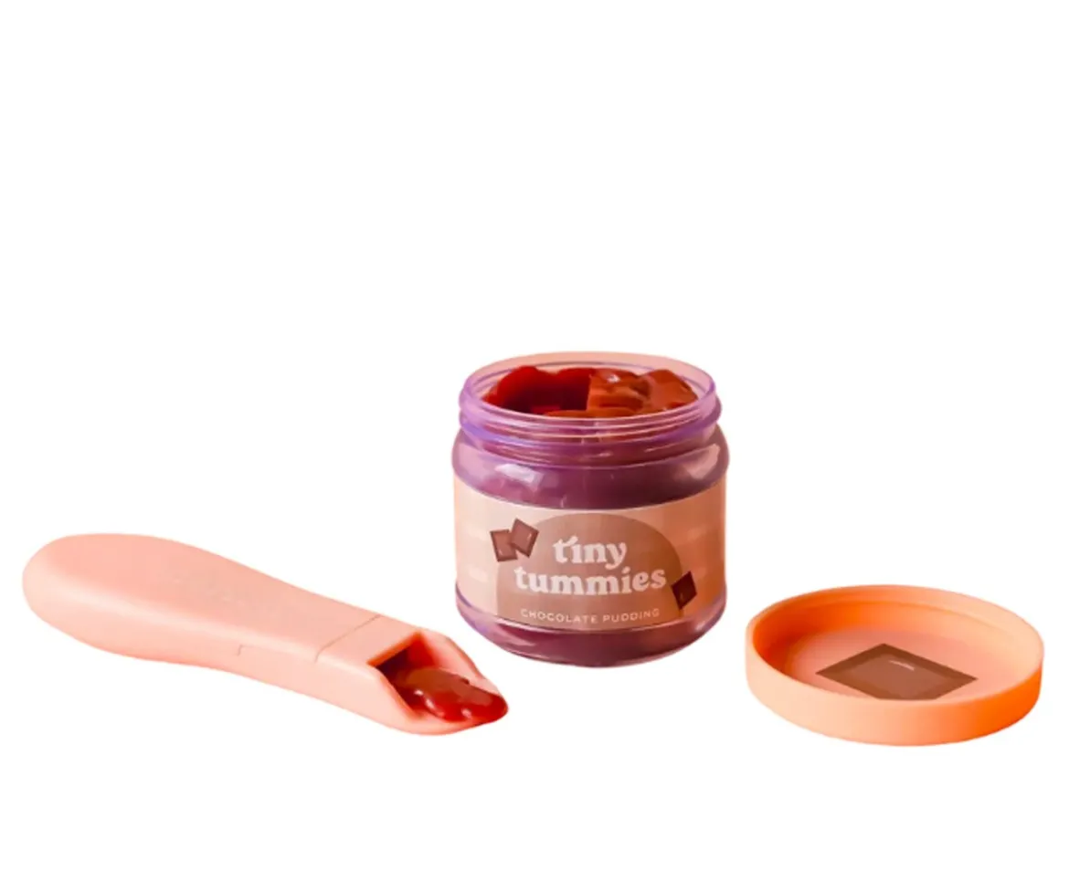 Set de Tarro y Cuchara Tiny Tummies Chocolate Pudding