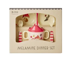 Set de Vajilla Infantil 4 Piezas Forest Pink