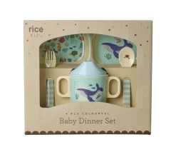 Set de Vajilla Infantil 4 Piezas Ocean Blue