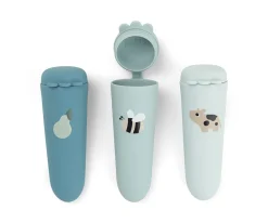 Set 3 Moldes de Silicona para Helados Tiny Farm Blue