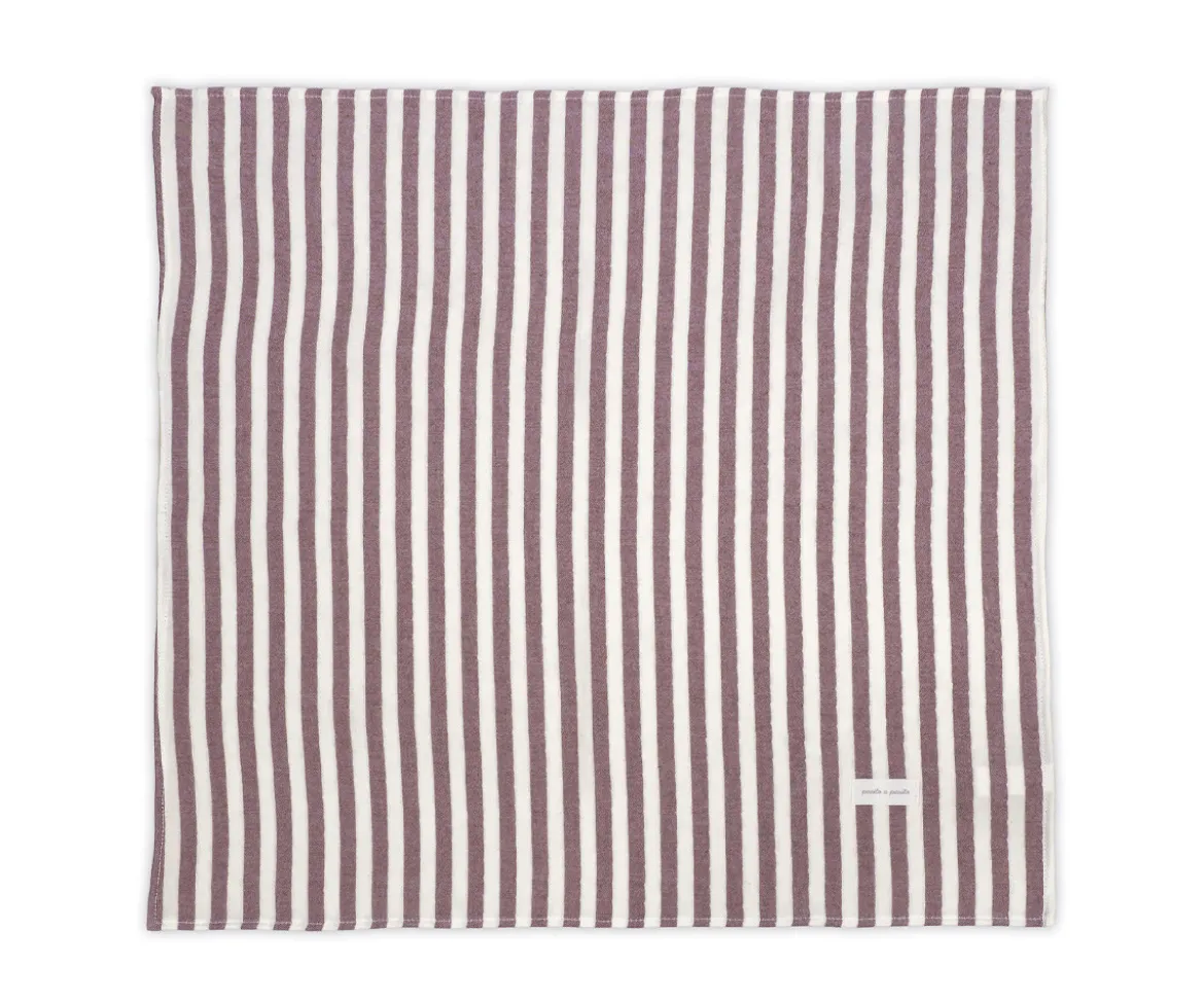 Set 2 Muselinas Cherry Rayas 70 x 70 cm