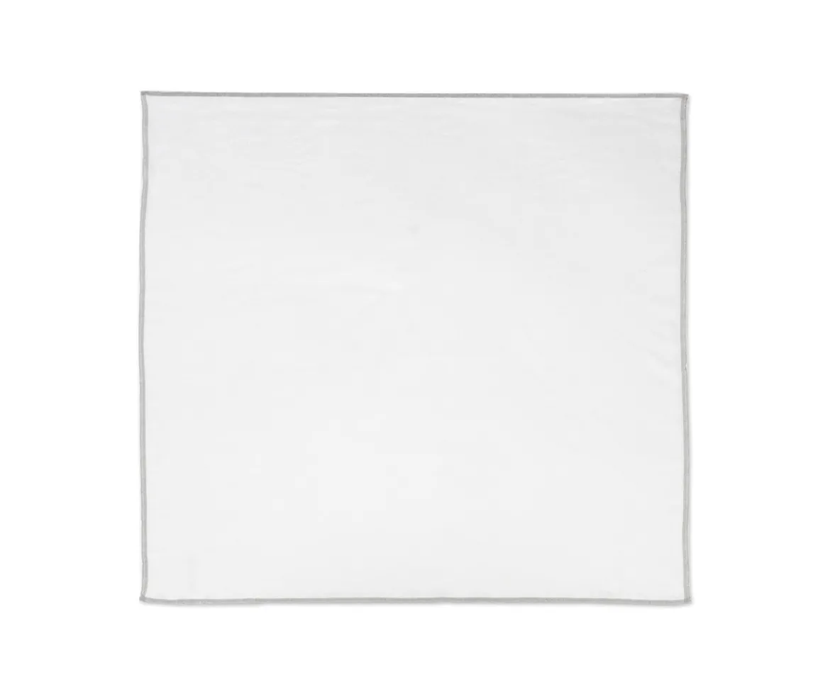 Set 2 Muselinas Little Bloom Vichy Gris 70x70 cm