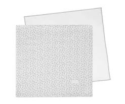 Set 2 Muselinas 70x70 cm Little Bloom Flor Gris