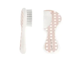 Set Peine y Cepillo Bebe Cuadro Rosa