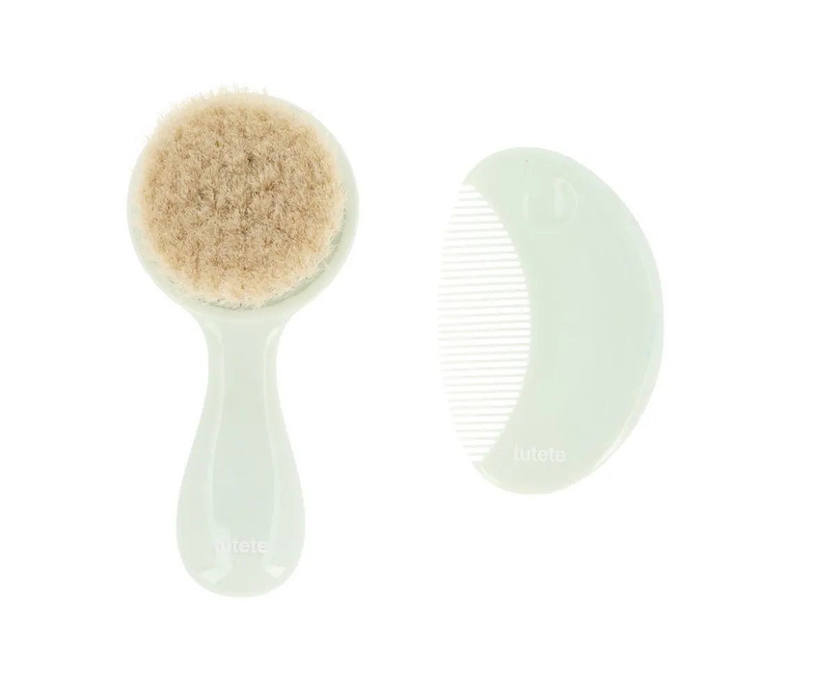 Set Peine y Cepillo Tutete Sage Serenity Personalizable