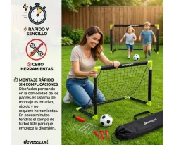 Set 2 Porterías Plegables Fútbol