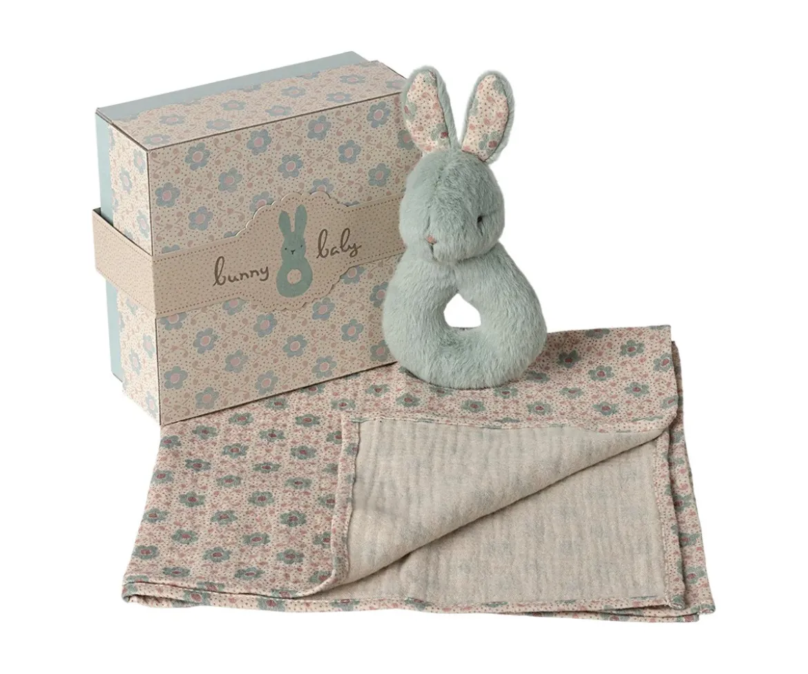 Set Sonajero Conejo Mint