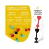 Set Starter de 7 Dardos de Silicona con Ventosa Amarillo + Azul