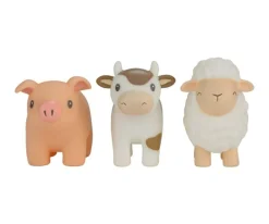 Set Tres Muñecos para Baño Little Farm