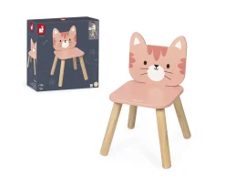 Silla Infantil de Madera Gato