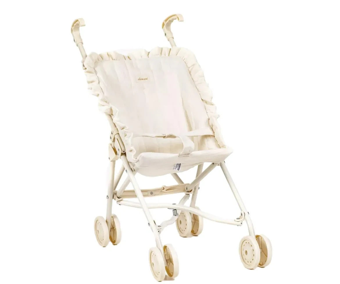 Silleta Grande para Muñecas con Volantes Putty Cotton Gauze Cream Chassis