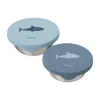 2 SnackBox Acero Inoxidable Shark