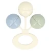 Sonajero 3 Bolitas Crema-Azul Nórdico-Sage