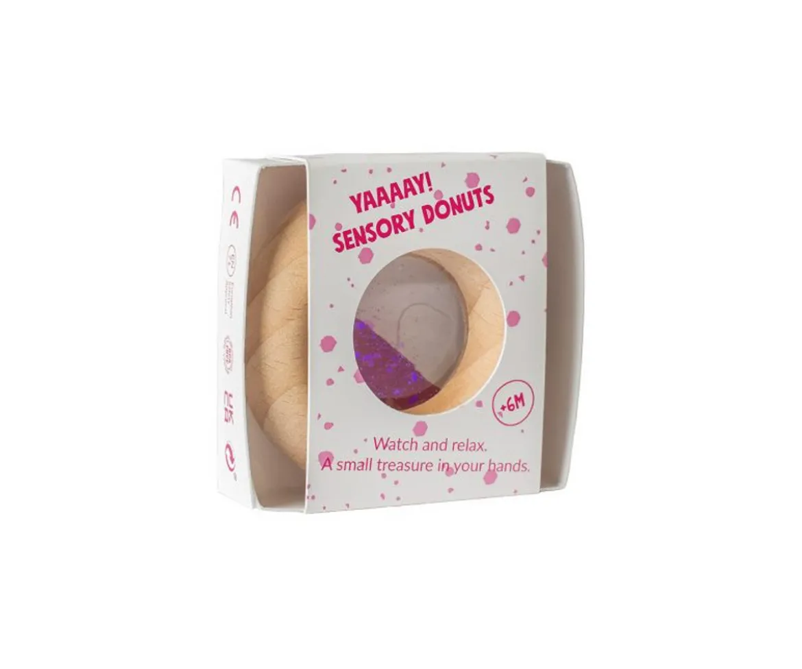 Sonajero Calm Donut Sensorial Pink