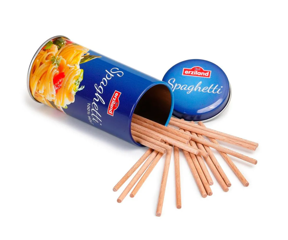 Spaguetis de Madera en Lata