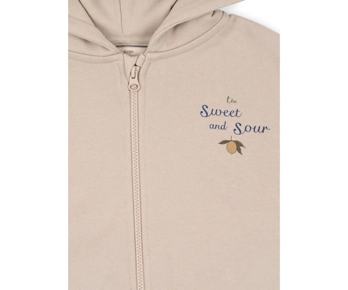 Sudadera con Capucha y Cremallera Lou French Oak