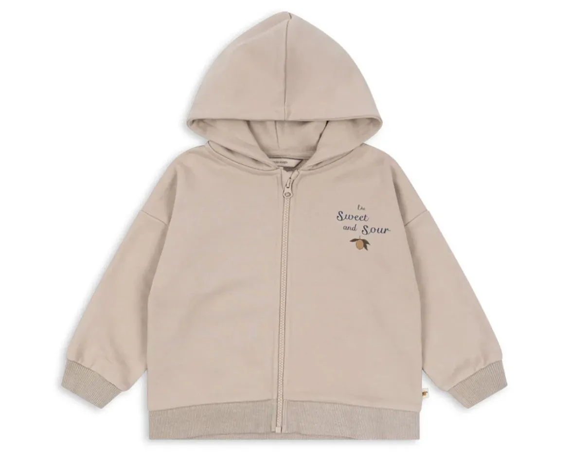 Sudadera con Capucha y Cremallera Lou French Oak