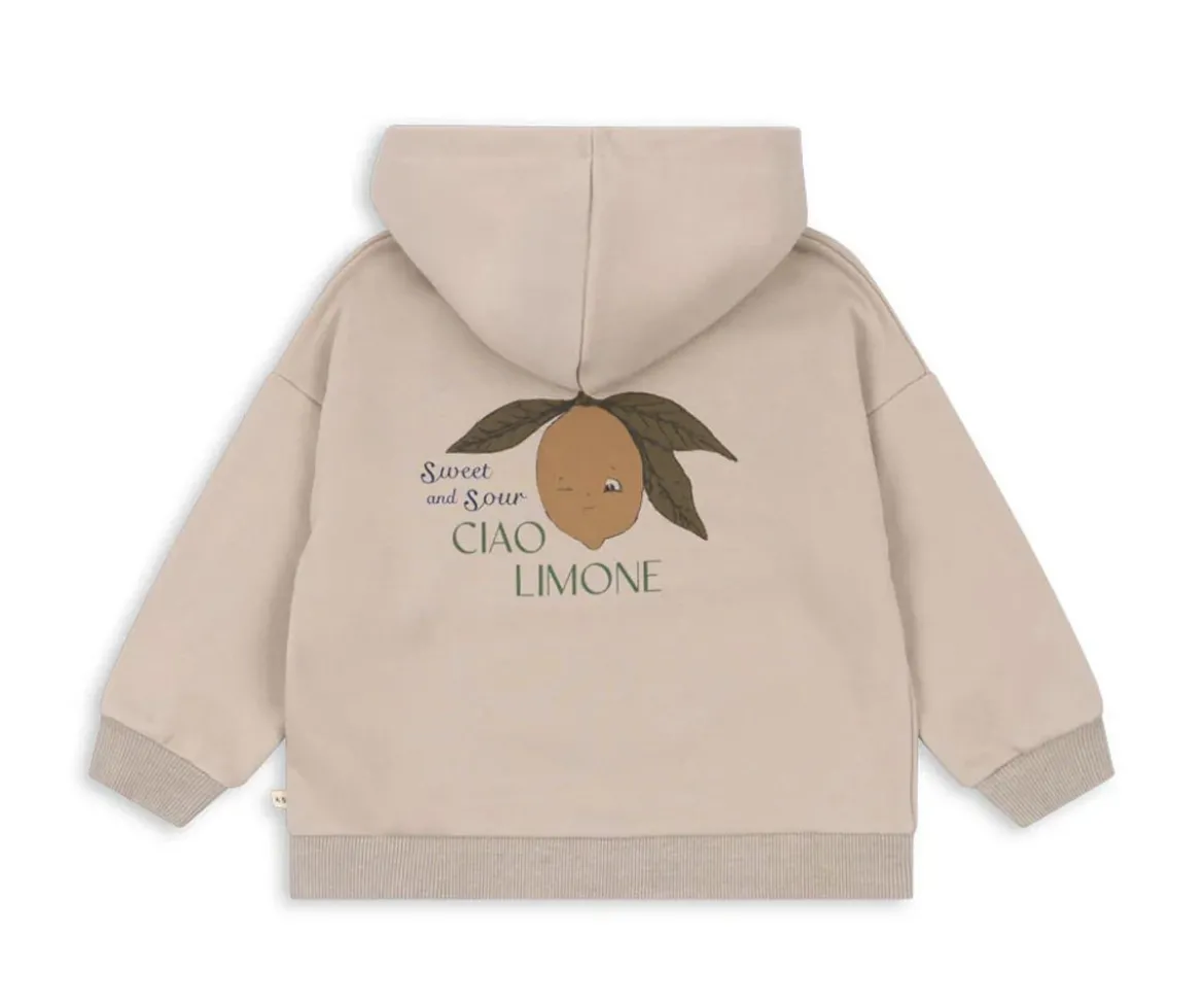 Sudadera con Capucha y Cremallera Lou French Oak