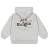 Sudadera con Capucha y Cremallera Lou Grey Melange