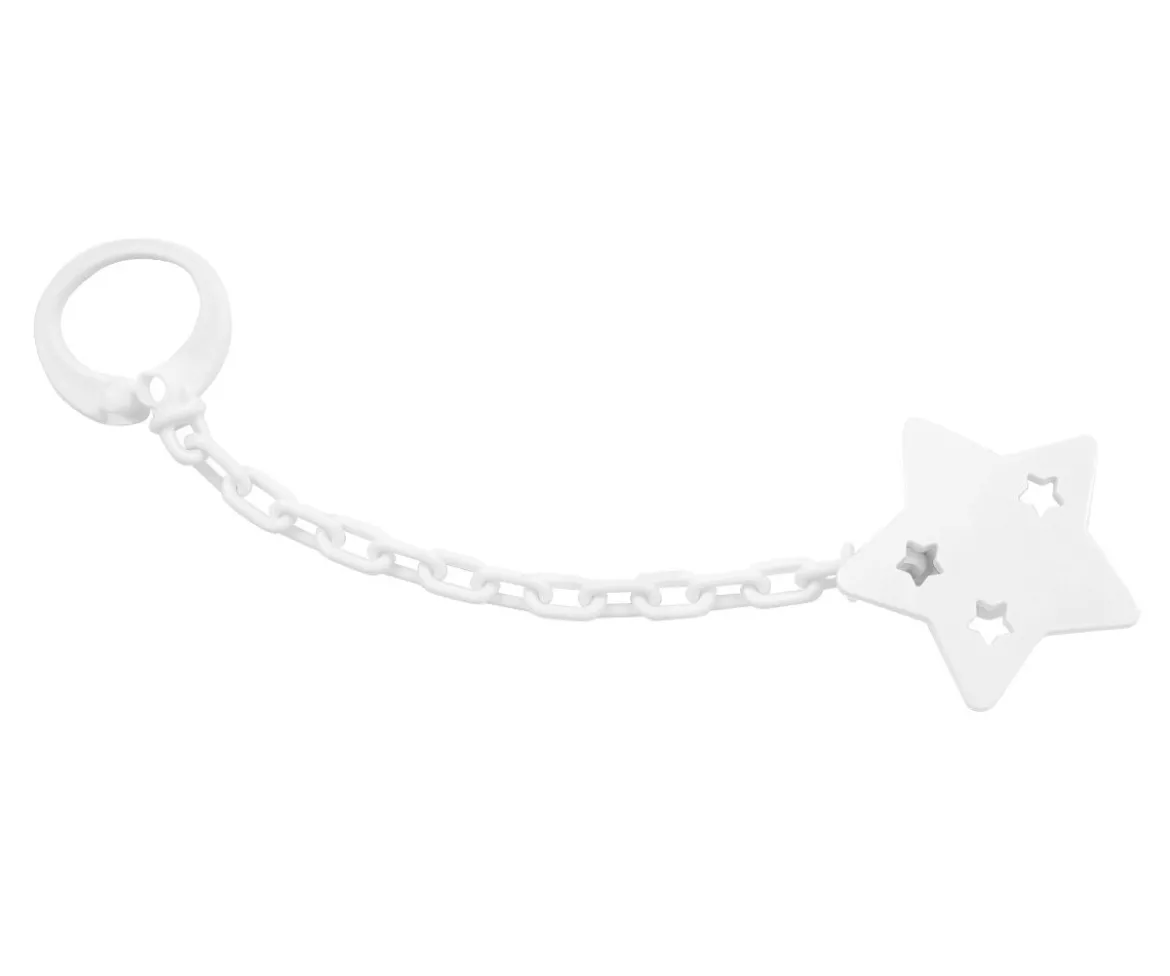 Sujetachupetes Personalizable Estrella Blanco