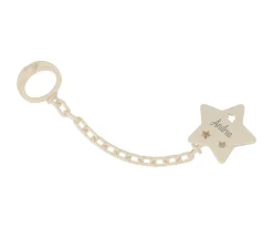 Sujetachupetes Personalizable Estrella Ivory