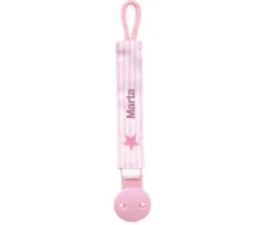 Sujetachupetes Personalizado Oxford Rosa