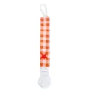 Sujetachupetes Personalizado Vichy Star Naranja