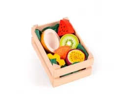 Surtido de Frutas Tropicales de Madera
