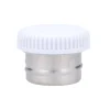 Tapón con Base Metal para Botella Acero Blanco