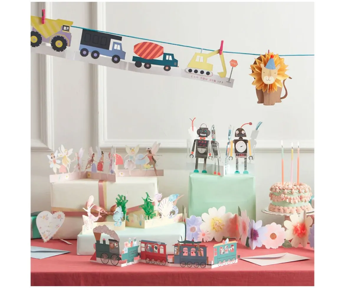 Tarjeta de Cumpleaños Robots