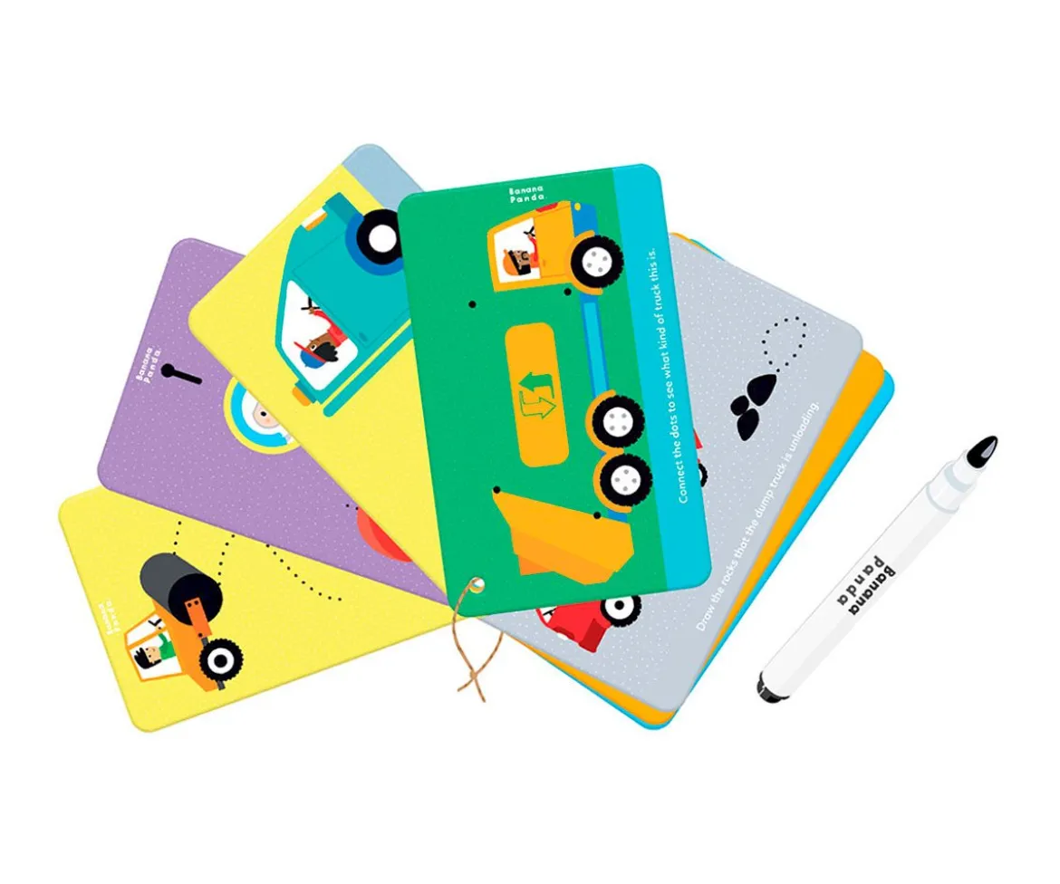 Tarjetas Let's Write and Wipe Vehicles